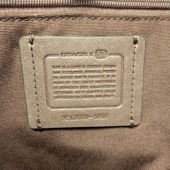 COACH City Tote in Signature Canvas with KAFFE FASSETT Print - NWT! - Picture 8 of 9